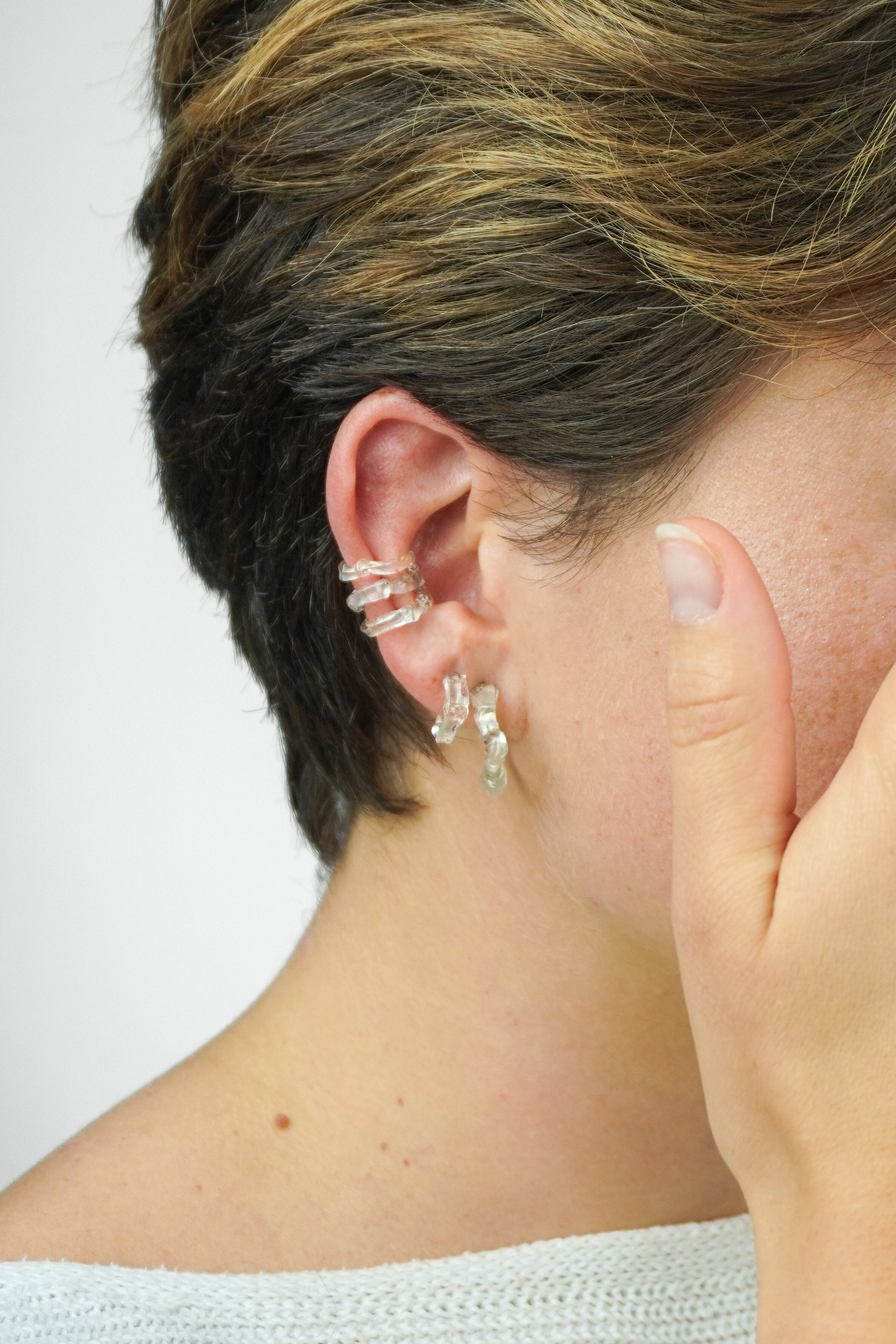 Earcuff - Éclat Miroir (Nacré)