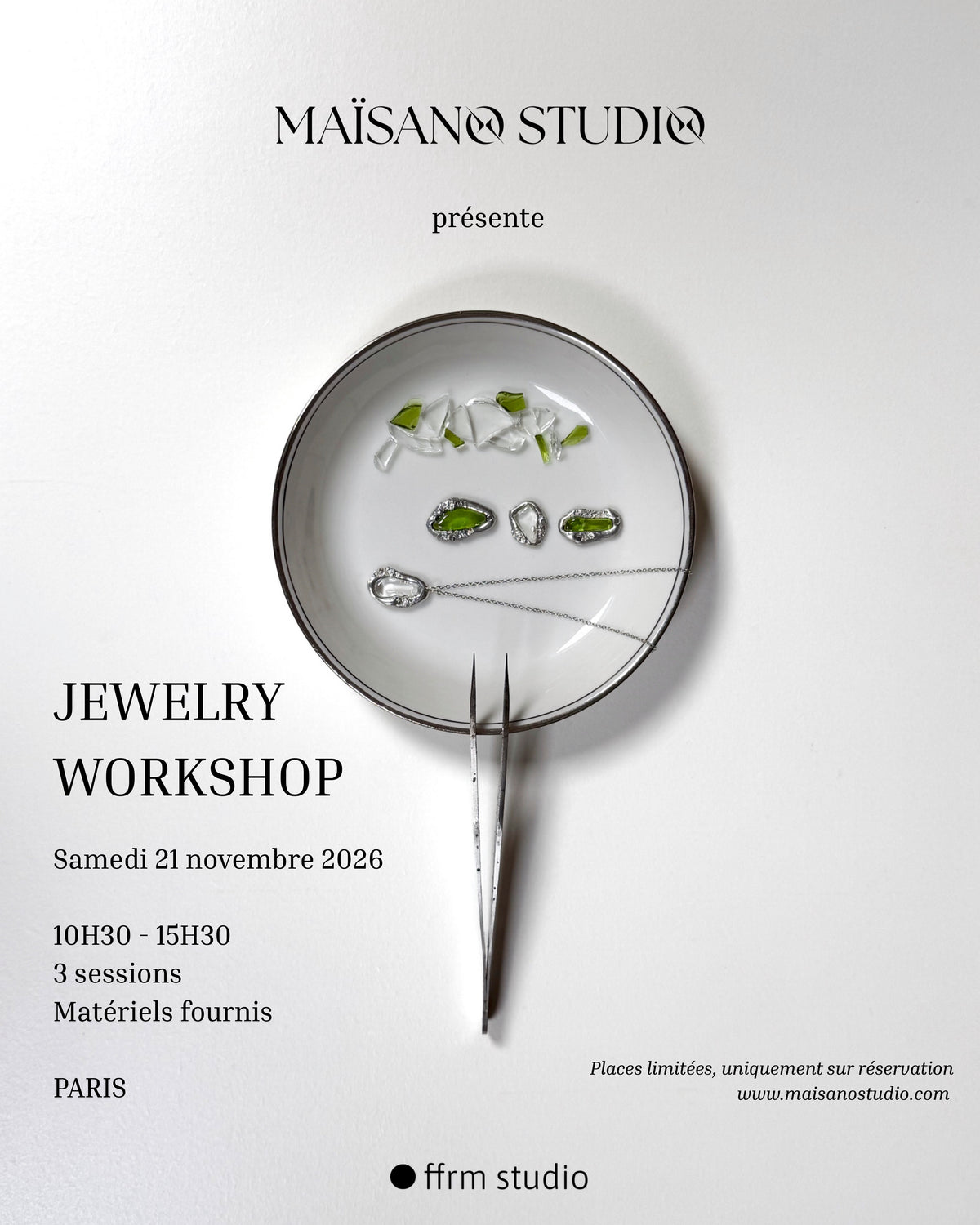 1H SESSION : 42,40 € — WORKSHOP 21/11/2026